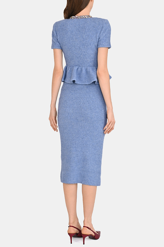 Платье SELF PORTRAIT  Голубой Женский RS26106MBL