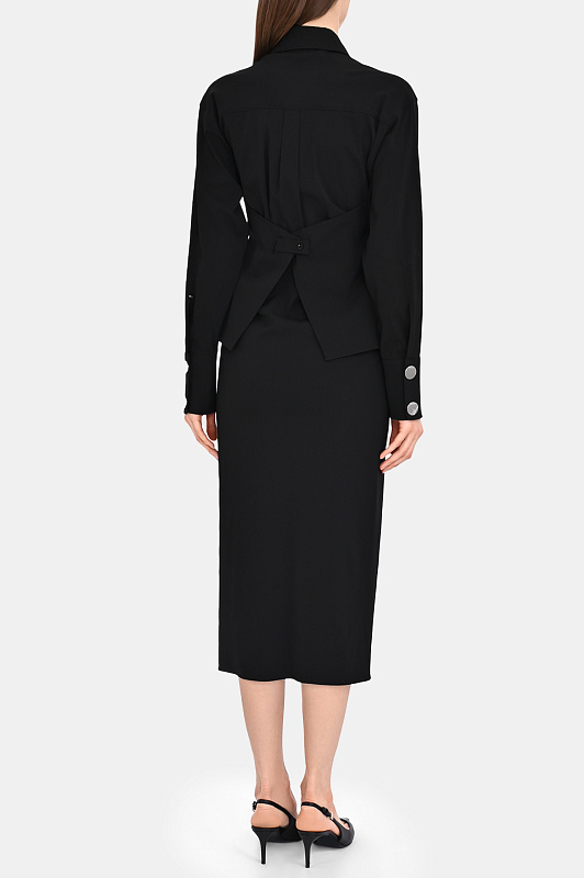 Платье SPORTMAX Черный Женский PIRANIA 2522226061600