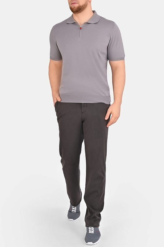 Брюки KITON Темно-коричневый Мужской UFPP79RK0606H