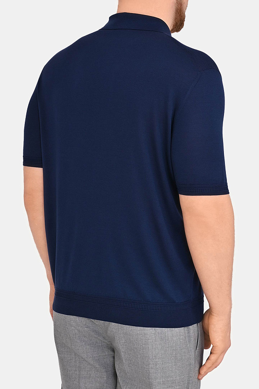 Поло STEFANO RICCI Темно-синий Мужской K616215P31 F26101