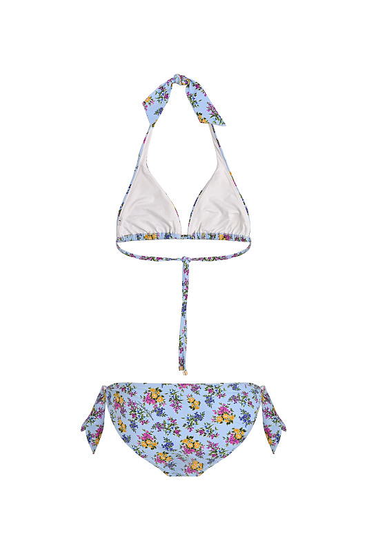 Цветочный купальник DOLCE & GABBANA  Голубой Женский O8A18J ON0D2