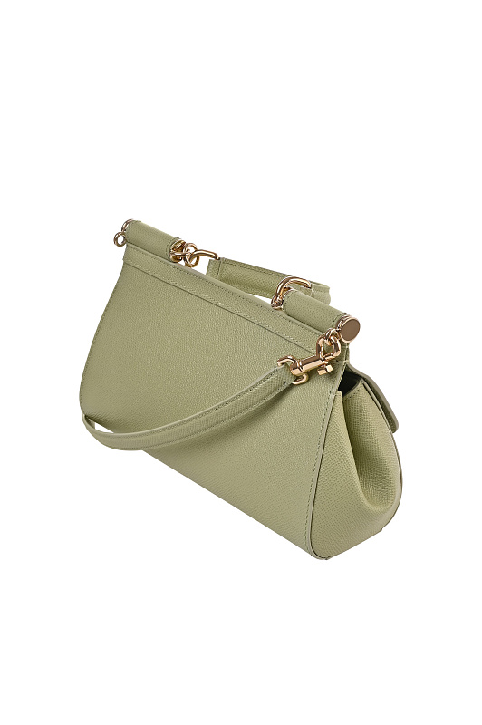 Кожаная сумка с клапаном DOLCE & GABBANA Зеленый Женский BB7652B1001 Кожаная сумка с клапаном DOLCE & GABBANA Зеленый Женский BB7652B1001
