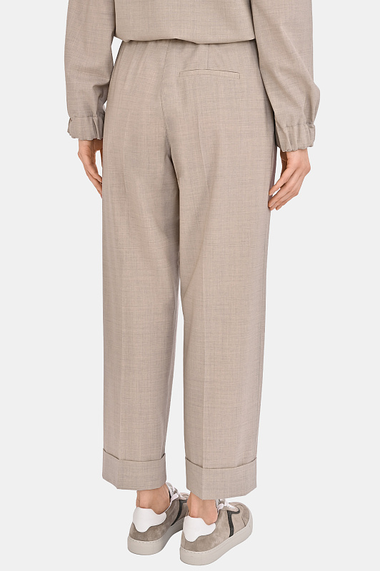 Брюки P.A.R.O.S.H. Светло-бежевый Женский LUWOOL-D232312