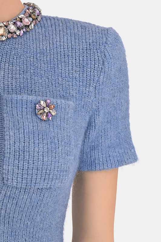 Платье SELF PORTRAIT  Голубой Женский RS26106MBL