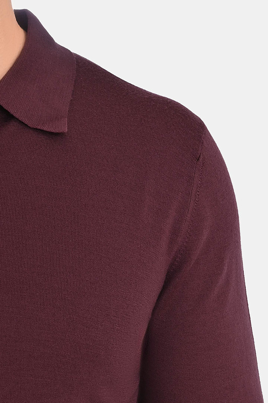 Поло с молнией CANALI Бордовый Мужской MK01149 C0572 Поло с молнией CANALI Бордовый Мужской MK01149 C0572