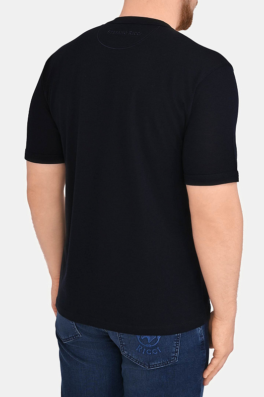 Футболка STEFANO RICCI Темно-синий Мужской MNH6105150 DJ0011