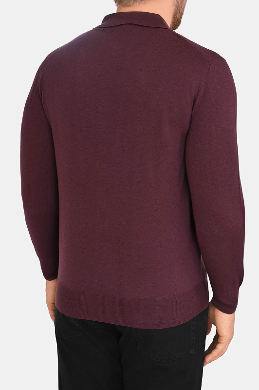 Поло с молнией CANALI Бордовый Мужской MK01149 C0572 Поло с молнией CANALI Бордовый Мужской MK01149 C0572