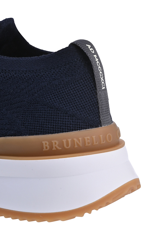 Кроссовки BRUNELLO  CUCINELLI Синий Мужской MZUWLBO253