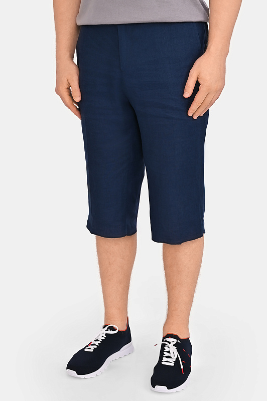 Шорты KITON Темно-синий Мужской UPN02H09690