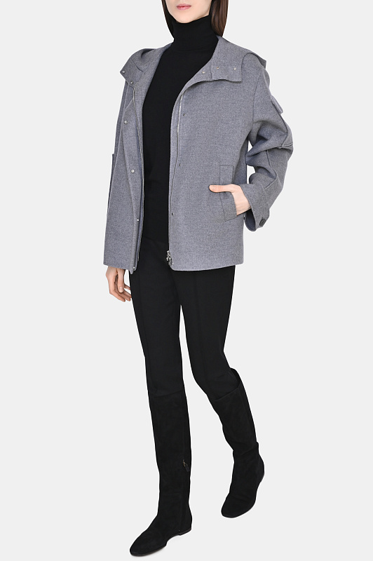 Пальто LORO PIANA Серый Женский FAM4142