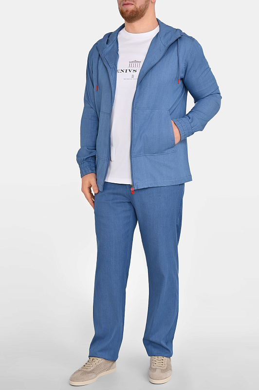 Куртка KITON Голубой Мужской UMC010H0969603