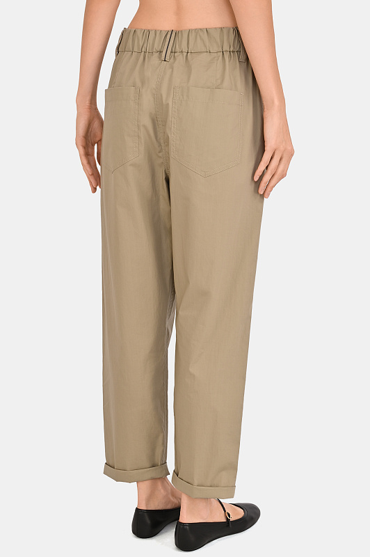 Брюки BRUNELLO CUCINELLI Оливковый Женский M0H93P8907 Брюки BRUNELLO CUCINELLI Оливковый Женский M0H93P8907