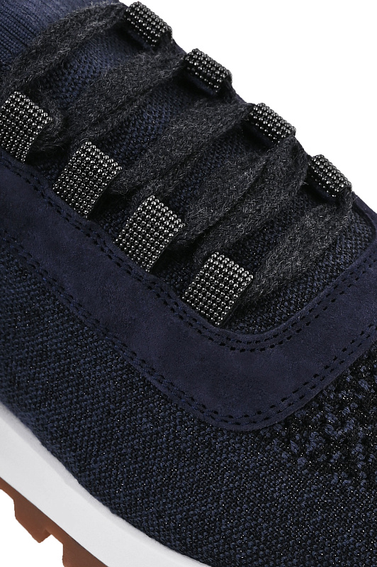 Кроссовки BRUNELLO  CUCINELLI Темно-синий Женский MZ35GBP103