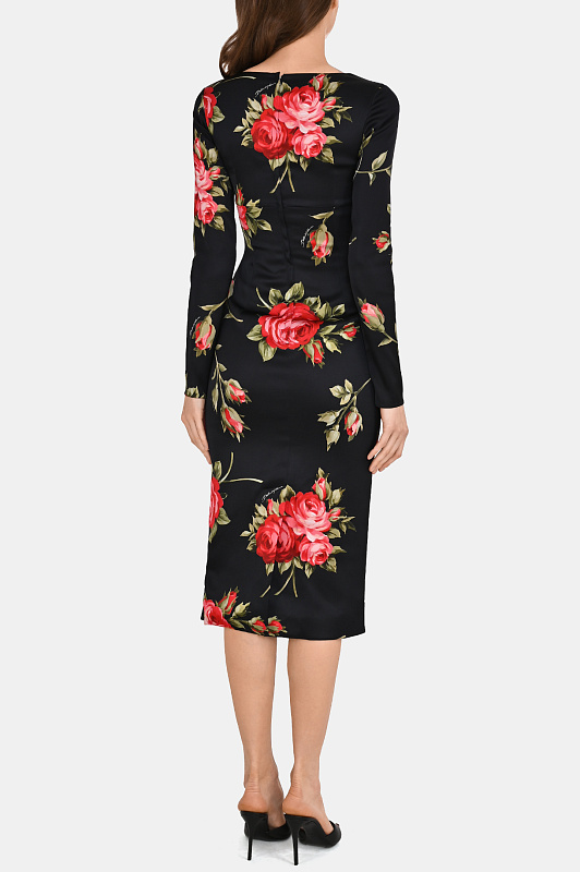 Платье DOLCE & GABBANA  Черный Женский F610FTFSICD