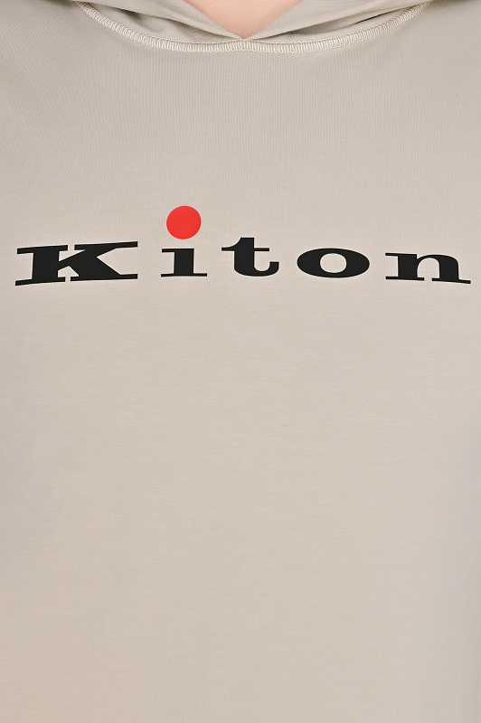 Худи KITON Светло-бежевый Мужской UMK0272