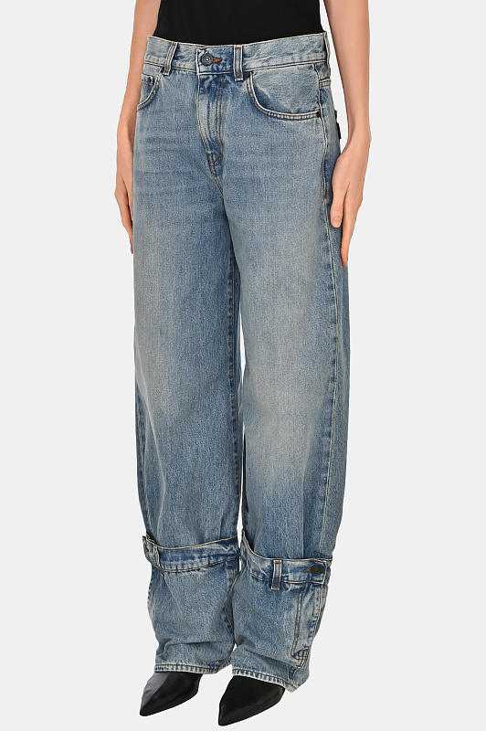 Широкие джинсы HAIKURE Голубой Женский HEW03343DF095L