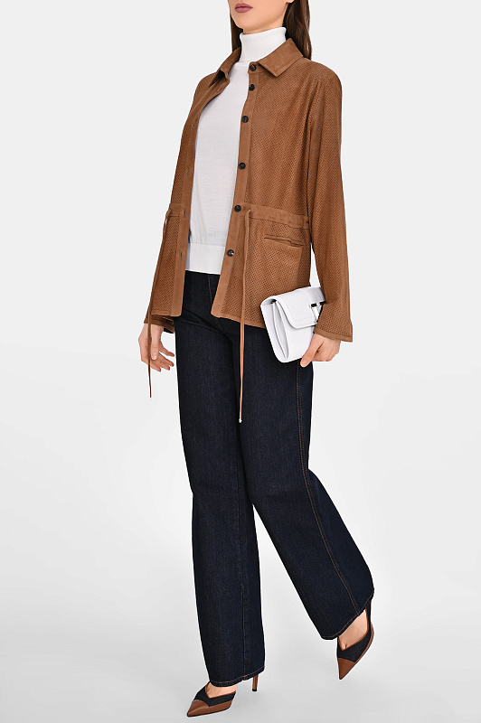 Куртка KITON Коричневый Женский D61473K0941H03001