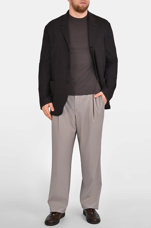 Куртка CANALI Темно-коричневый Мужской J31020JJ03453