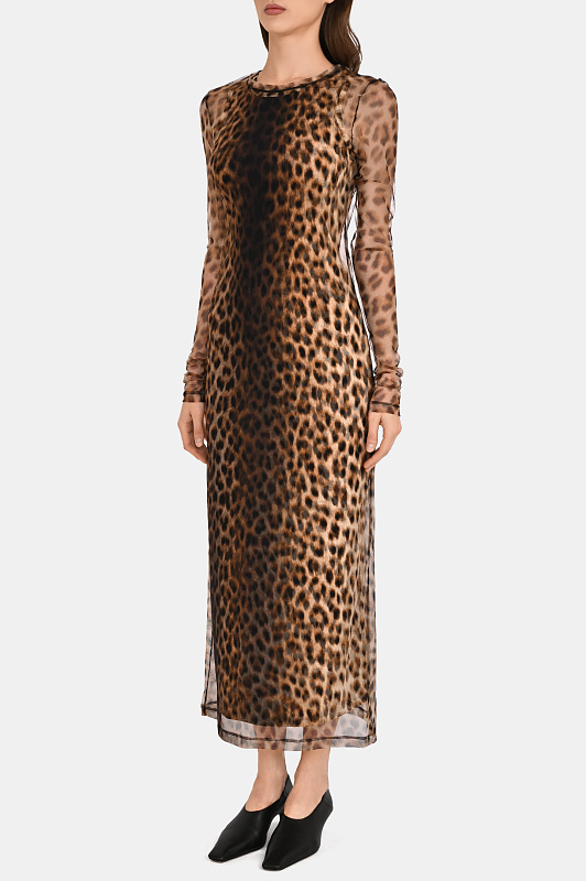 Платье SPORTMAX Леопардовый Женский SPXESORDIO 2612621072600