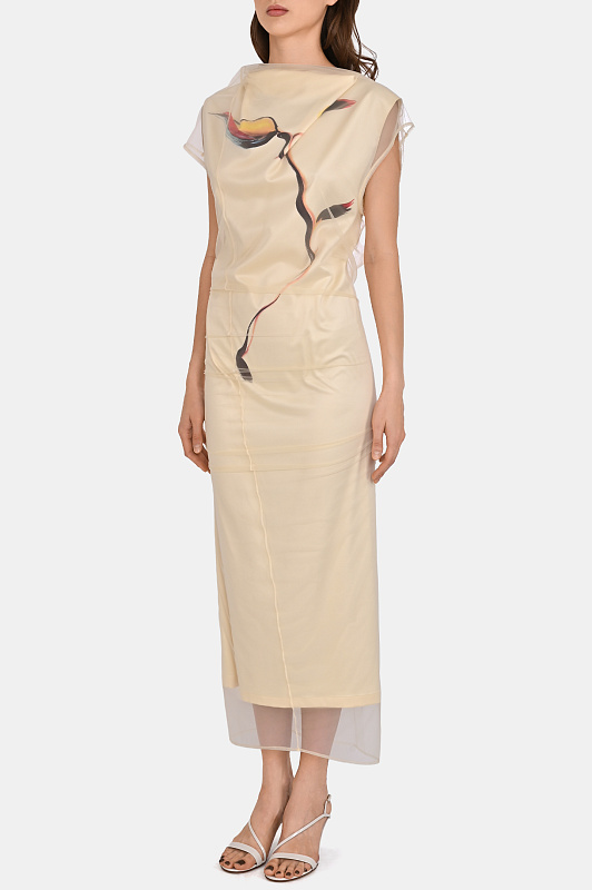 Платье SPORTMAX Желтый Женский SPSVIALE 2612621093600