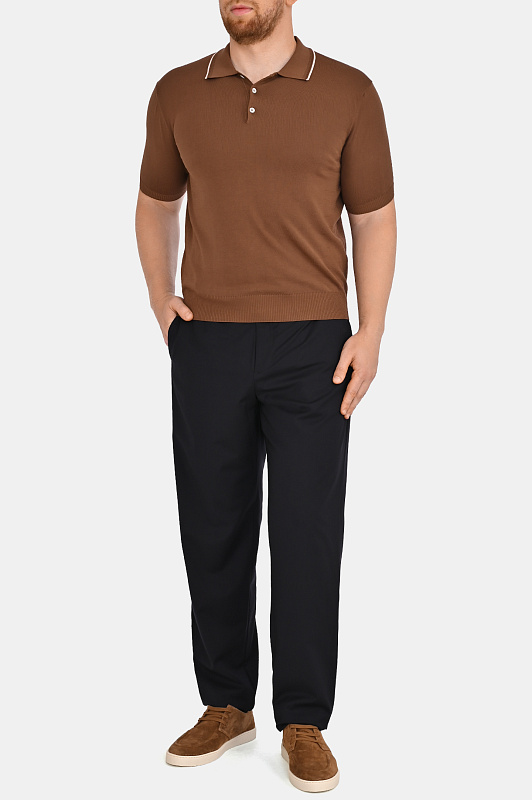 Брюки CANALI Темно-синий Мужской U91659AA05960