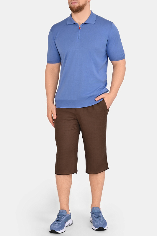 Шорты KITON Темно-коричневый Мужской UPN02H09690