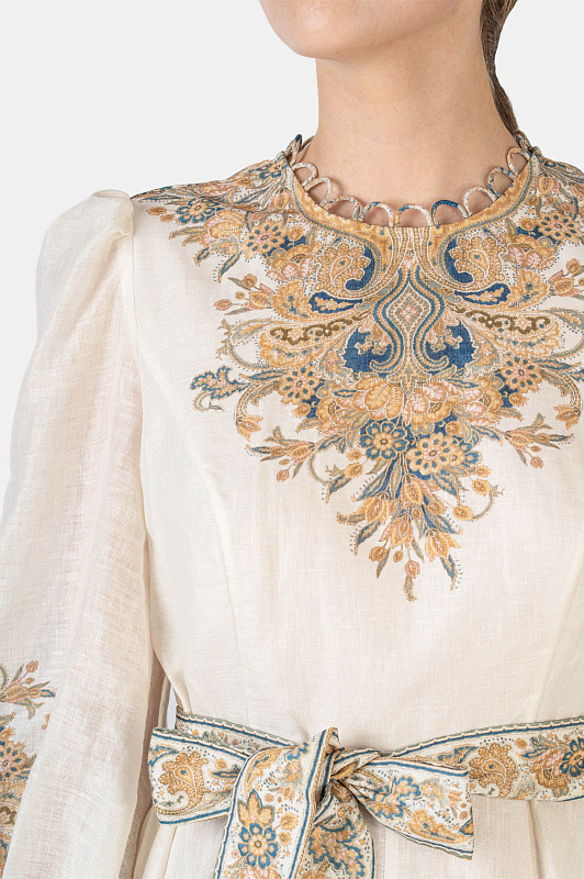 Платье ZIMMERMANN Молочный Женский 7268DFRE IFLP