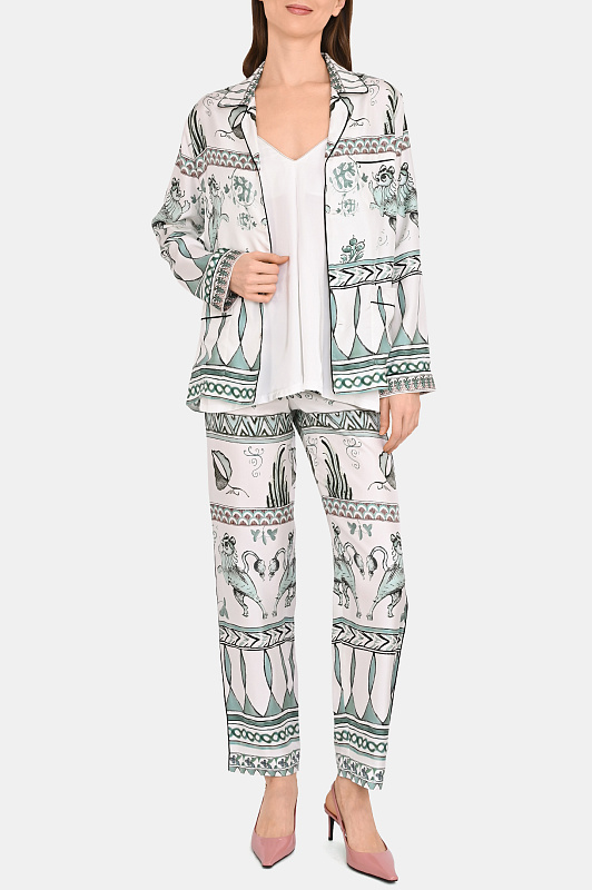 Брюки FABIANA FILIPPI  Белый Женский PAD275F835