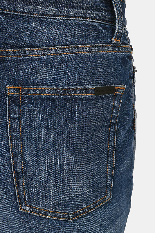 Джинсы SAINT LAURENT  Синий Женский 644332 Y10GA 4156