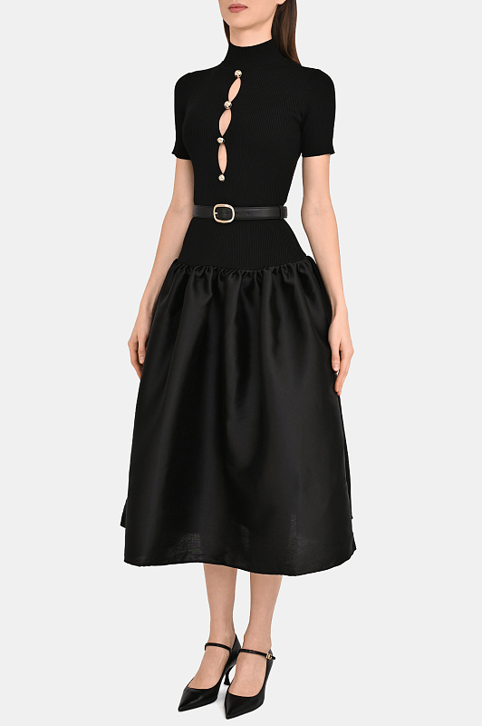 Платье+ремень SELF PORTRAIT  Черный Женский RS26138MB