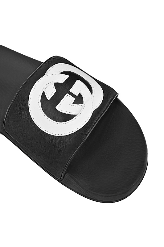 Шлепанцы GUCCI Черный Мужской 644756 0R0F0