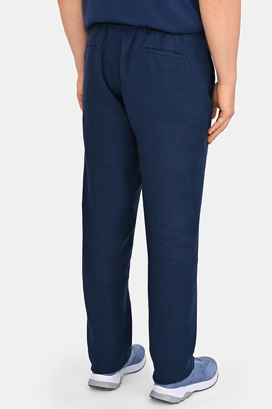 Брюки KITON Темно-синий Мужской UPN01H09690