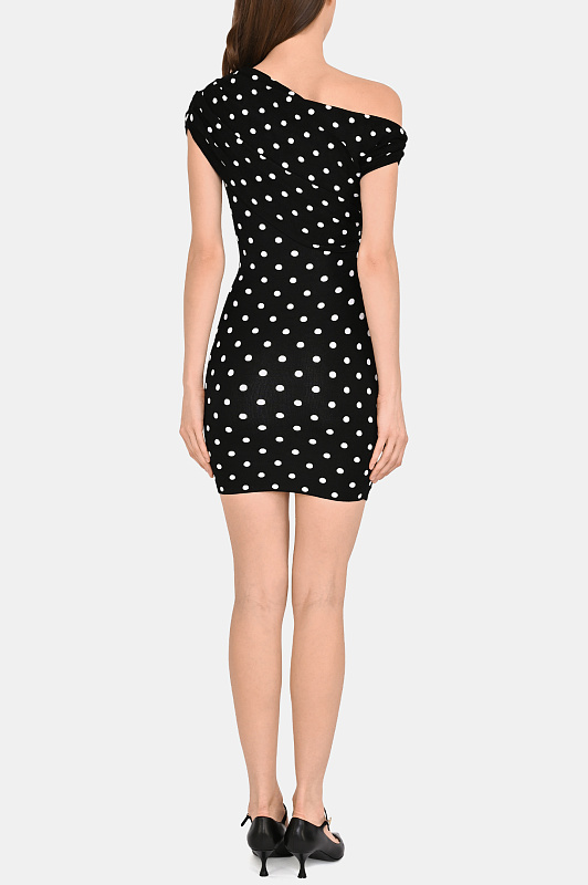 Платье SELF PORTRAIT  Черно-белый Женский RS26108SAB