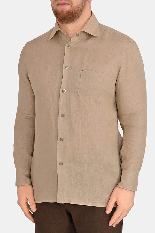 Рубашка KITON Бежевый Мужской UMCNERHH096902 Рубашка KITON Бежевый Мужской UMCNERHH096902