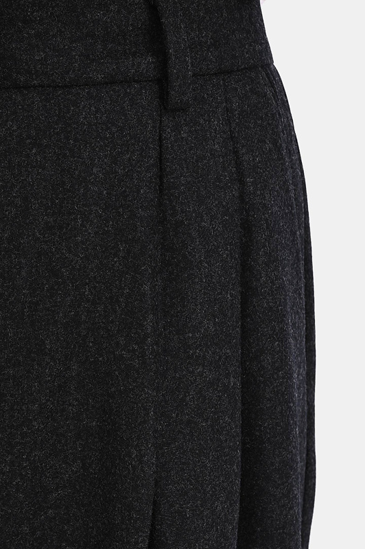 Широкие брюки со складками DOLCE & GABBANA  Темно-серый Женский FTDNAT FU291