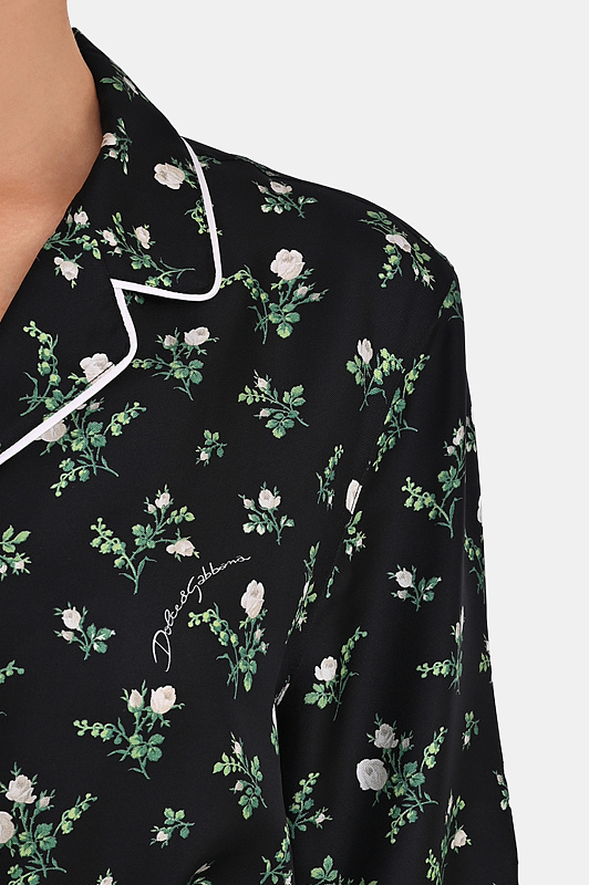 Блуза+пояс DOLCE & GABBANA  Черный Женский F5I89TIS13G