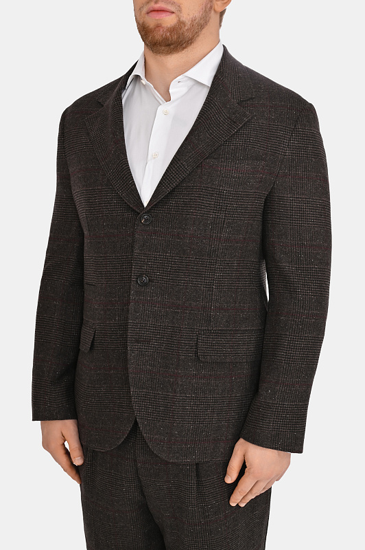 Костюм BRUNELLO  CUCINELLI Темно-коричневый Мужской MV464LDTH