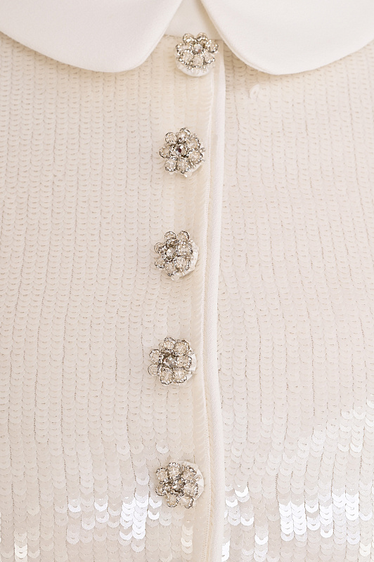 Блуза SELF PORTRAIT  Молочный Женский RS26016TW