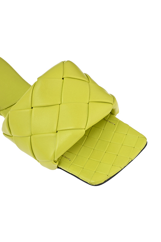 Шлепанцы BOTTEGA VENETA Желтый Женский 608853 VBSS0