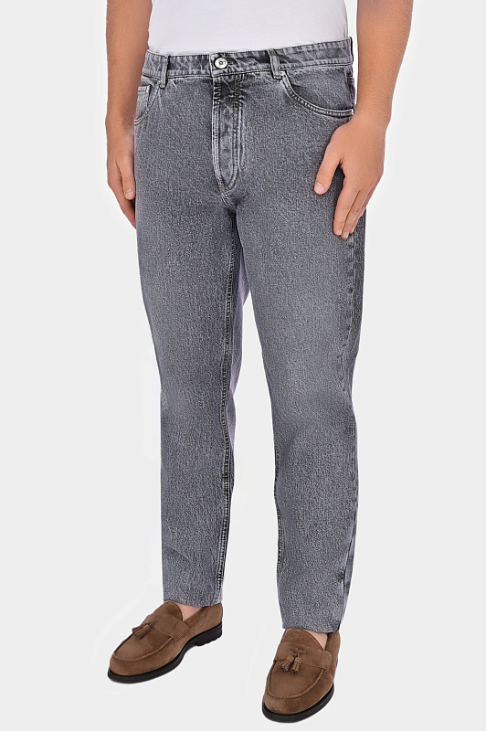 Джинсы BRUNELLO  CUCINELLI Серый Мужской MA095D3210