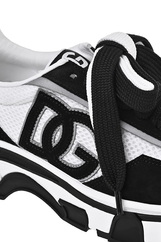 Кроссовки DOLCE & GABBANA  Черно-белый Женский CK2403 A6N76