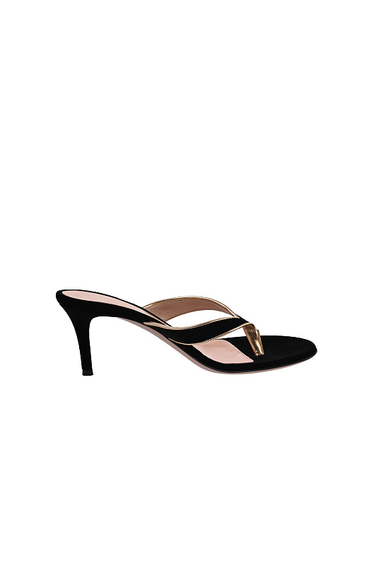 Босоножки GIANVITO ROSSI Черный Женский G10132.70RIC.NK1MEKN