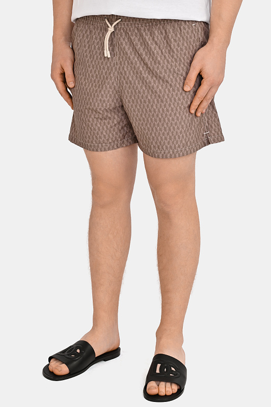 Шорты купальные CANALI Бежевый Мужской 93024UA00101