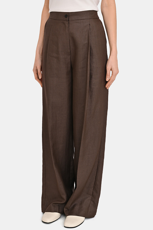 Брюки KITON Темно-коричневый Женский D61110K0987G0