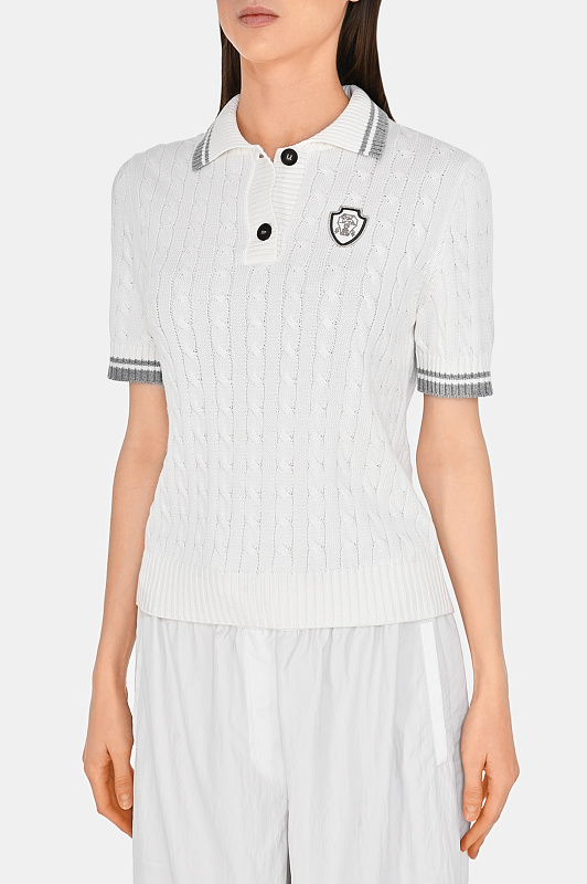 Поло BRUNELLO  CUCINELLI Белый Женский M19756505