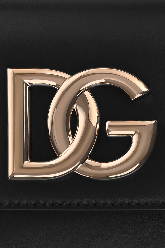 Кожаная сумка с цепочкой DOLCE & GABBANA Черный Женский BB7603AW576 Кожаная сумка с цепочкой DOLCE & GABBANA Черный Женский BB7603AW576