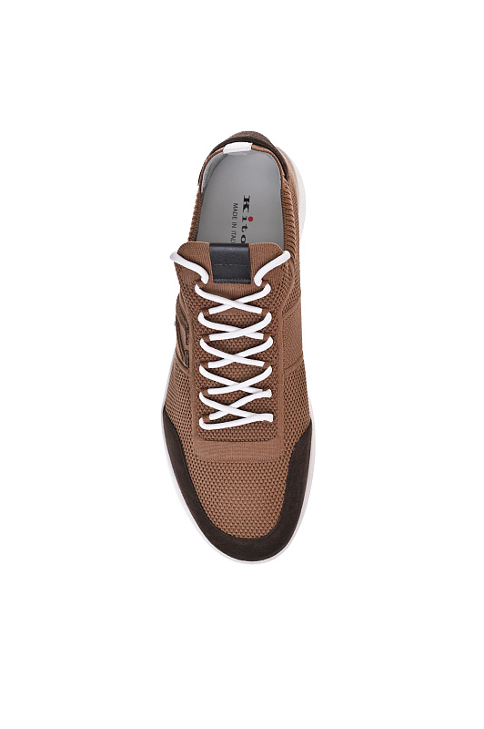 Кроссовки KITON Коричневый Мужской USSA031N012172