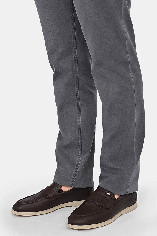 Лоферы STEFANO RICCI Темно-коричневый Мужской UC64_G2413 MR