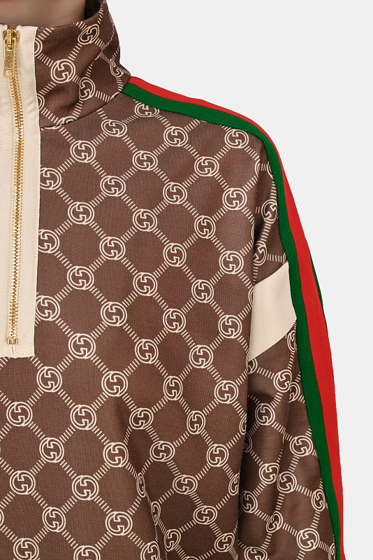 Платье GUCCI Коричневый Женский 678689 XJD1G