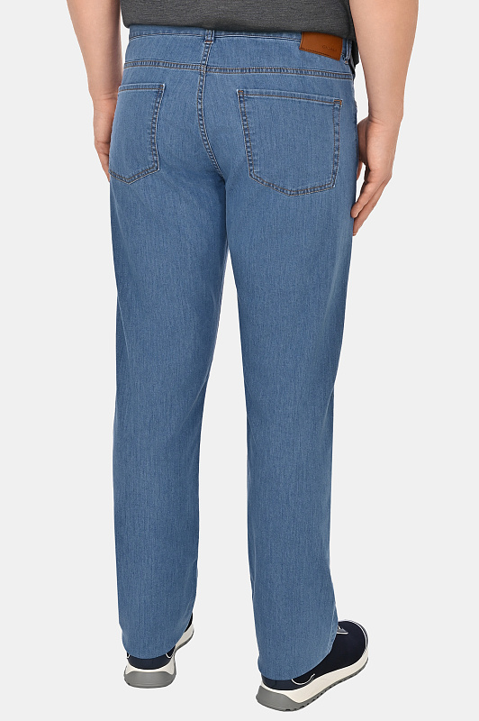 Прямые базовые джинсы CANALI Голубой Мужской PD00400 91700